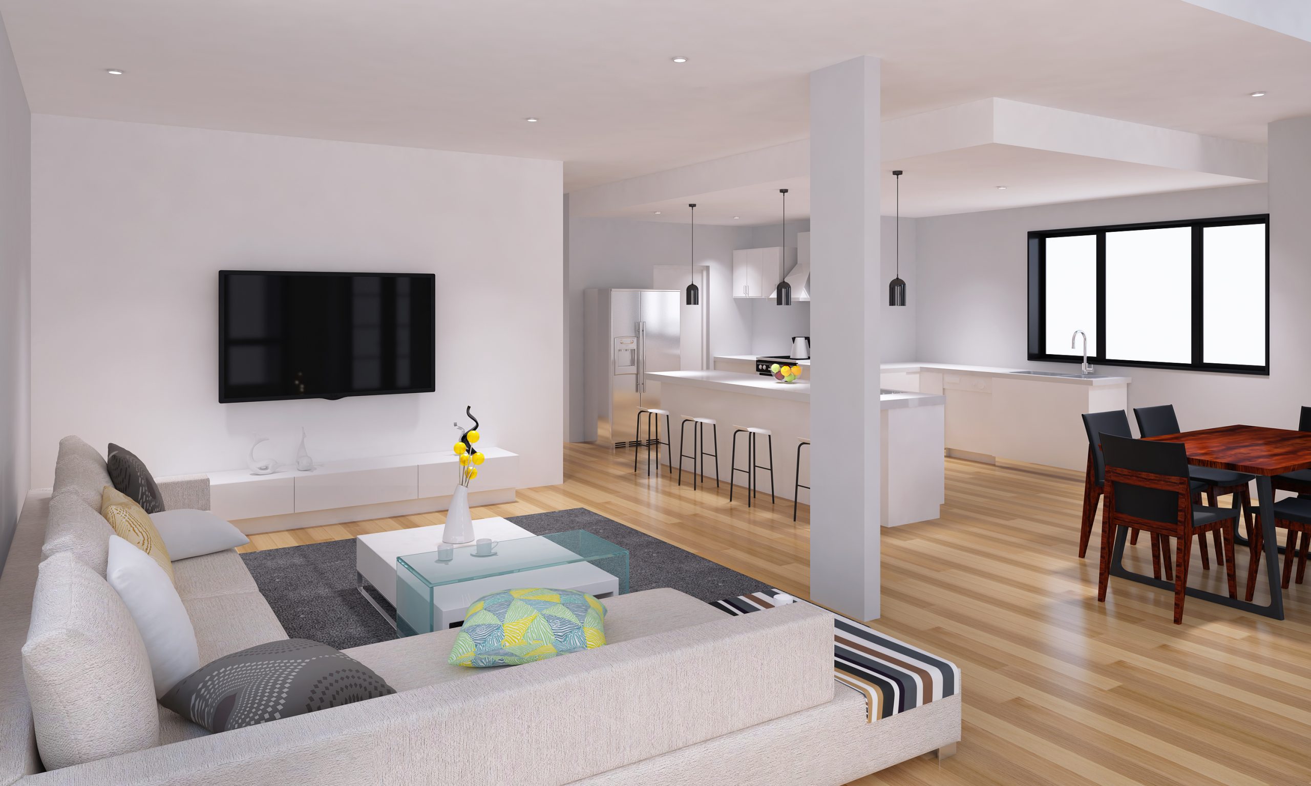 546GreatSouthRoad-3DView-Work-living kitchen 1