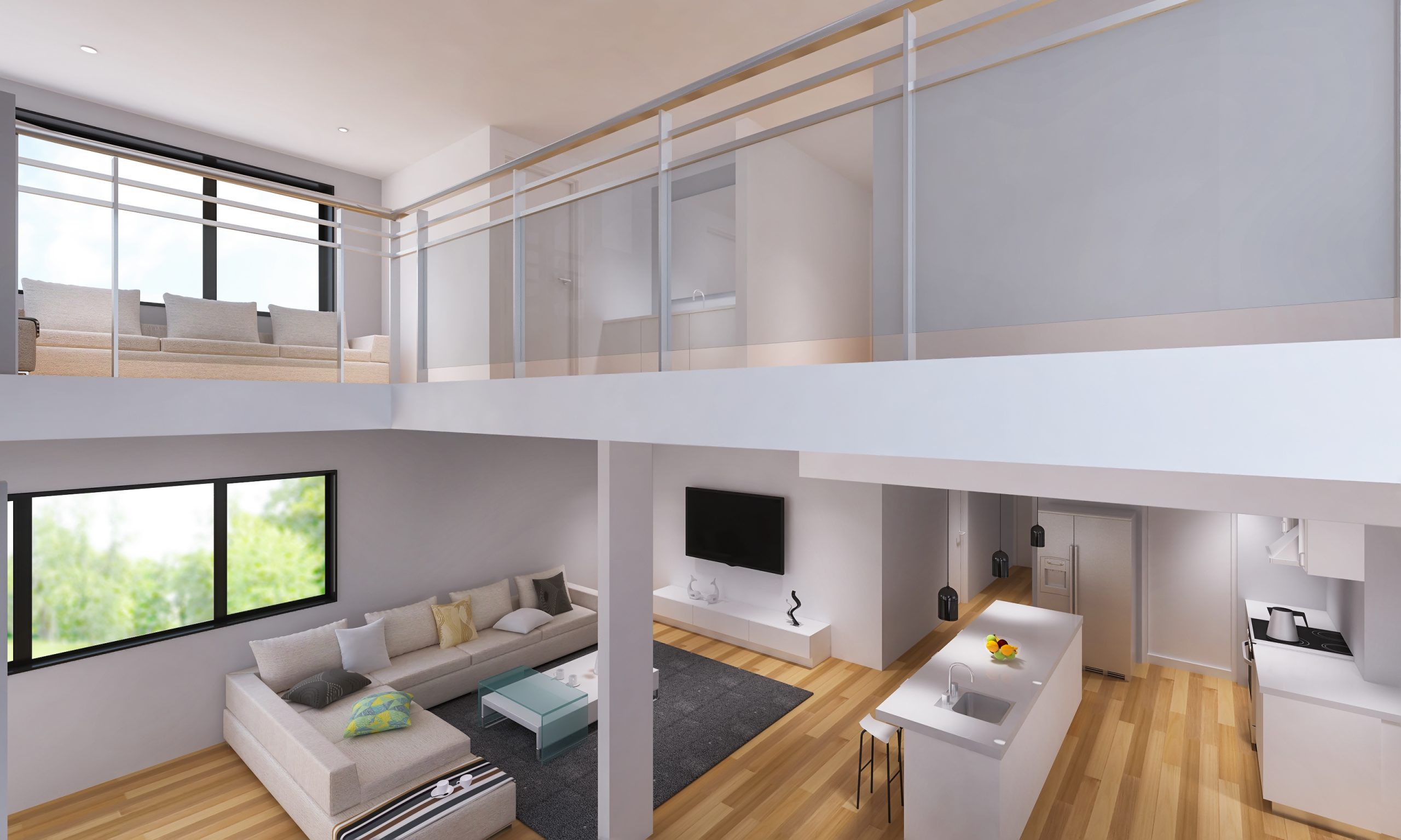 546GreatSouthRoad-3DView-Work-living kitchen 2