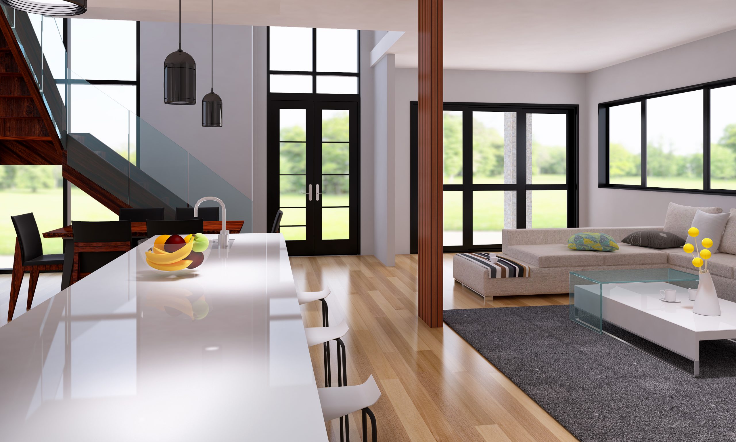 546GreatSouthRoad-3DView-Work-living kitchen 3